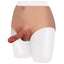 This Realistic Silicone Penis Packer Underwear - small has a 5" erect penis built-in that's great for boosting the realism of drag king performances or cross-dressing.