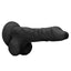  RealRock 10" Realistic Dildo With Balls & Suction Cup has realistic sculpted details like a phallic head & veiny shaft in velvety-soft skin like material. Black. (5)