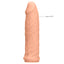  RealRock 6" Realistic Penis Extension Sleeve adds 3cm to your erection size w/ its squishy, firm head that feels like the real thing. Soft-TPE.