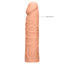 RealRock 7" Realistic Penis Extension Sleeve adds 3cm to your erection size w/ a squishy, firm head that feels like the real deal. Soft TPE.