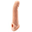  RealRock 8" Realistic Penis Extension Sleeve With Ball Ring fits over your erection & has a firm but squishy head to lengthen your penis by 5cm.