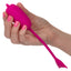 Recharge kegel teaser has 12 modes of vibration & synchronised flickering action in the tongue-like teaser to make pelvic floor workouts more enjoyable. Pink - hand