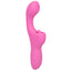 Rechargeable Butterfly Kiss Clitoral Flicker Rabbit Vibrator -  dual motor rabbit vibrator has a bulbous curved G-spot head & a wing-like paddle that flickers over your clitoris like a tongue in 10 modes. Pink