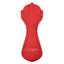 Red hot fuego vibrating massager has 10 vibration modes in the 100% play area contoured body + flexible scallop-shaped tail for more stimulation 2