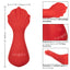 Red hot fuego vibrating massager has 10 vibration modes in the 100% play area contoured body + flexible scallop-shaped tail for more stimulation. Details