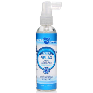 CleanStream - Extra-Strength Relax Anal Lube - numbing anal lubricant contains 3.5% lidocaine to gently desensitise.