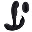 Remote Control Vibrating Prostate Stimulator With Rolling Ball -10 vibration functions & 5 rolling programs, T-bar base, rechargeable. Black
