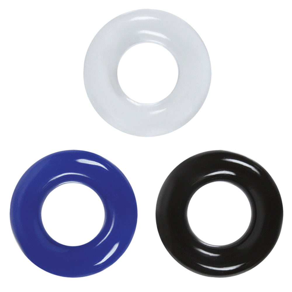Renegade Stamina Cock Rings 3-Pack. These simple yet effective cockrings help erections stay harder for longer & intensify orgasms. Wear one or try multiple rings for a stronger effect.