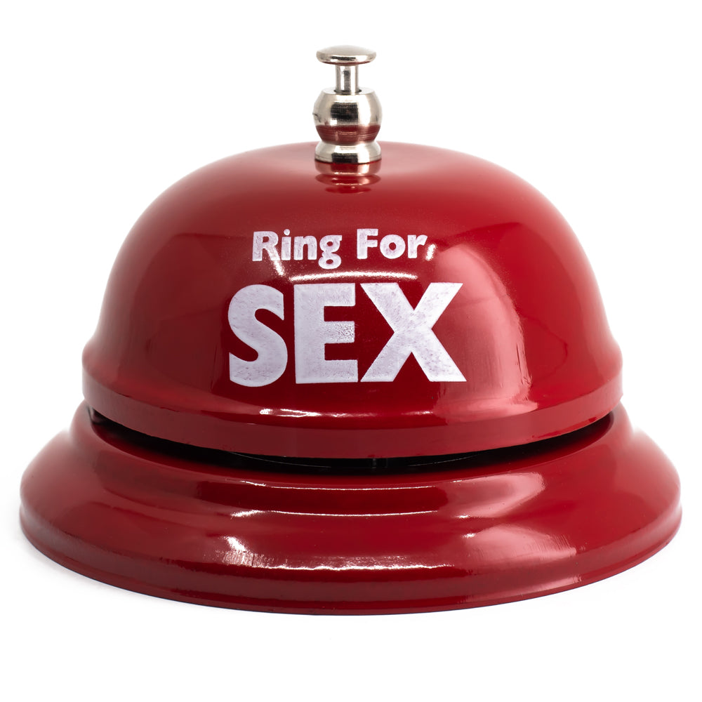 The Ring For Sex Table Bell is a funny gag gift for folks who don't want to get up to get their rocks off. 