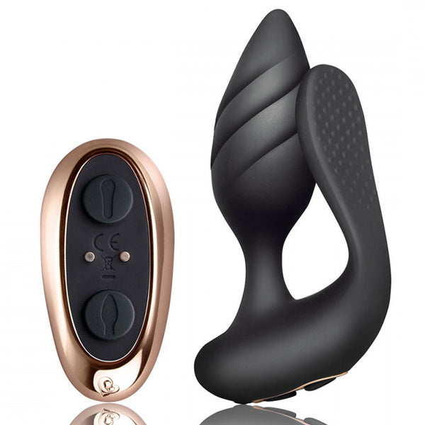 Rocks-Off Cocktail Remote Control Vaginal Anal Plug Vibrator  Sexyland