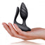 Rocks-Off Cocktail Remote Control Vaginal & Anal Plug Vibrator has 10 vibration modes in a combined vaginal probe & anal plug for double penetration fun like never before. Black-on hand.