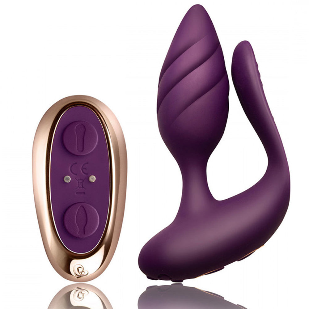 Rocks-Off Cocktail Remote Control Vaginal Anal Plug Vibrator Sexyland Rocks-Off Cocktail Remote Control Vaginal Anal Plug Vibrator Sexyland