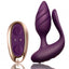 Rocks-Off Cocktail Remote Control Vaginal & Anal Plug Vibrator has 10 vibration modes in a combined vaginal probe & anal plug for double penetration fun like never before. Purple.