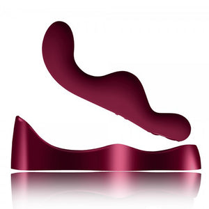 Rocks-Off Ruby Glow Blush Ride-On Vibrator & G-Spot Wand With Remote is the world's first ride-on/G-spot vibrator combo w/ 10 vibration modes to enjoy externally (vulva, clitoris & perineum) or internally. With no slip base.