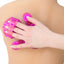 Roller Balls Massager has 9 steel balls that massage your or a partner's body. The flexible palm shape features an adjustable finger strap for easy wear. Pink. On-hand.