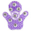 Roller Balls Massager has 9 steel balls that massage your or a partner's body. The flexible palm shape features an adjustable finger strap for easy wear. Purple. (2)