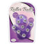 Roller Balls Massager has 9 steel balls that massage your or a partner's body. The flexible palm shape features an adjustable finger strap for easy wear. Purple-package.
