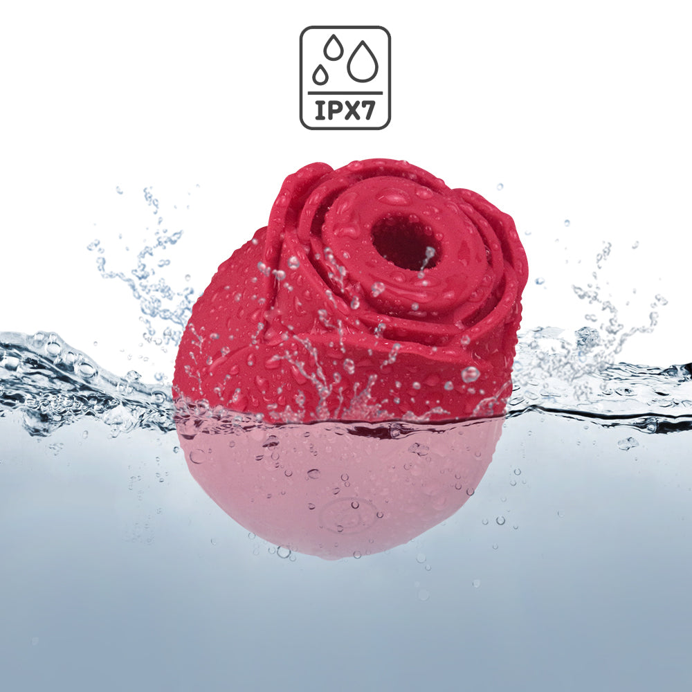 This stylish Rose Vibrator has internal vibration that creates rotating airflow in 10 heavenly clitoral suction modes that'll blow your mind & more. Waterproof.