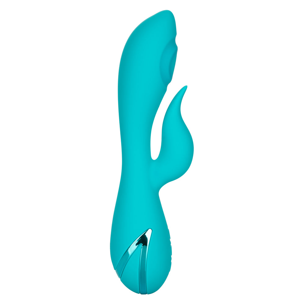 California Dreaming - Santa Monica Starlet - rabbit vibe delivers 3 modes of intense thumping G-spot stimulation & 10 clitoral vibration modes. Aqua Blue 3