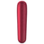 Satisfyer Dual Love - Air Pulse Vibrator - app-compatible stimulator has 11 contactless clitoral Air Pulse functions + 11 vibration modes in a straight insertable shaft for versatile play. Red 4