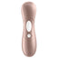 The Satisfyer Pro 2 Air Pulse Clitoral Stimulator delivers touch-free contactless orgasms w/ air pressure wave technology. Rose gold (2)