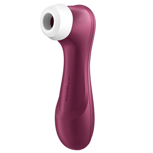 Satisfyer Pro 2 Gen 3 Liquid Air Pulse Clitoral Vibrator has 11 air pulse & 12 vibration settings + a new Liquid Air Technology head that feels like gentle underwater jets of flowing sensations. Wine.