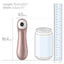Satisfyer Pro 2+ Air Pulse Clitoral Stimulator + Vibration - gives contactless pleasure via 11 modes of suction technology, pressure waves, air pulses & now has 10 new vibrating functions. Dimension.