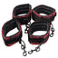 Scandal - Bed Restraints -come with 4 cuffs for wrists & ankles w/ connecting tethers & extensions for bondage fun on any bed size. 4