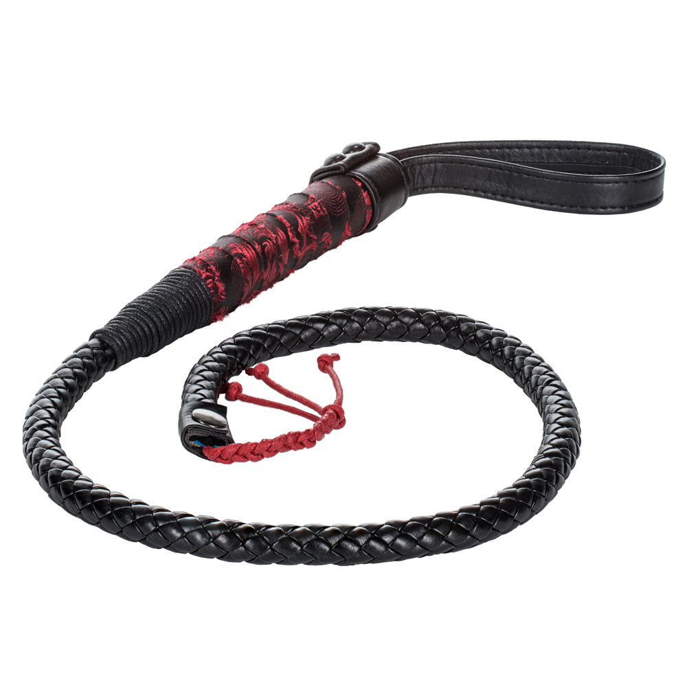 Scandal - Bull Whip - made from over 3 feet of braided PVC rubber with tassels that double as a loud cracking popper.