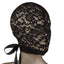 Scandal - Corset Lace Hood - full-face floral lace & mesh hood features a corset-style lace-up design. 2