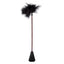 Scandal - Feather Crop -double-ended sensory toy has a feather tickler on one end & a faux leather riding crop on the other.