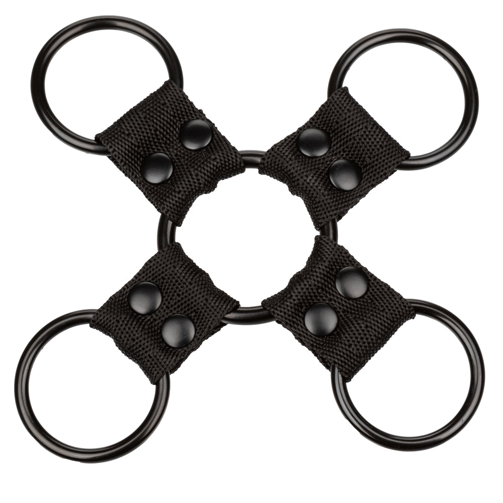 Scandal - Hog Tie - padded bondage accessory disassembles for use as individual wrist & ankle cuffs, & perfectly traps its wearer in a hog-tied position. 4