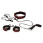 Scandal - Submissive Kit - comes with a collar & detachable leash, blindfold, nipple clamps & universal adjustable cuffs for the ultimate BDSM experience.