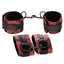Scandal - Universal Cuff Set - set has a padded interior with Velcro closure for a comfy, adjustable fit on wrists & ankles.