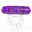  Screaming O 4B Owow Deep Bass Vibrating Cock Ring With Ticklers has a 4B motor for deep, rumbling, bass-like vibrations & has textured ticklers for clitoral or testicular pleasure. Grape.
