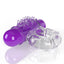 Screaming O 4B Owow Deep Bass Vibrating Cock Ring With Ticklers has a 4B motor for deep, rumbling, bass-like vibrations & has textured ticklers for clitoral or testicular pleasure. Grape. (3)