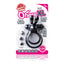 Screaming O Ohare XL is a vibrating cockring with clitoral bunny ears for her & a large double-ring design. Black, package