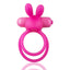 Screaming O Ohare XL is a vibrating cockring with clitoral bunny ears for her & a large double-ring design. Pink