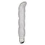 Naughty Bits Screwnicorn - Majestic G-Spot Vibrator -glittery silver vibrator sports a ribbed spiral texture & an angled tip for targeted G-spot stimulation in 10 sweet vibration modes. Glittery Silver colour