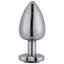 Seamless Metal Butt Plug With Heart Gem is great for temperature play & has a heart-shaped gem base for a cute & glamorous look back there. (2)