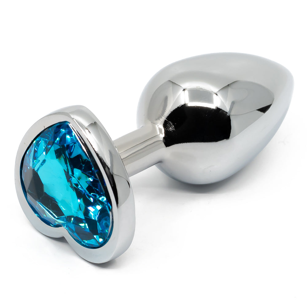 Small Metal Princess Butt Plug w/ Heart Gem | Anal Sex Toys Sexyland Small Metal Princess Butt Plug w/ Heart Gem | Anal Sex Toys Sexyland