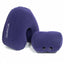 Sevanda Sit & Ride Inflatable Sex Positioning Pillows With Toy Holders include a V-shaped & teardrop-shaped cushion + a hand pump. You can insert slim-handled toys into the cushions for hands-free fun.