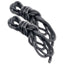 Sex & Mischief Black Silky Rope comes in two 6-ft lengths that feel comfortable against the skin while trapping captives securely.