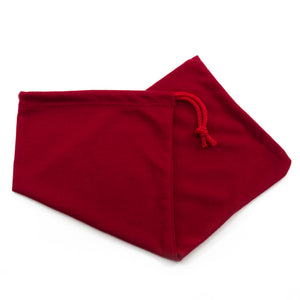 Keep your adult toys safe from dust & prying eyes in this discreet drawstring storage pouch! 100% breathable cotton for clean toys. Red.