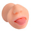  Shequ Oral Sex Vibrating Super Stretchy Male Masturbator Sleeve has a sculpted nose, lips & outstretched tongue in realistic TPE + textured chamber & vibrating bullet for even more stimulation. (3)