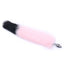 Short Fox Tail Metal Anal Plug Pink/Black. This beginner-friendly petite metal anal plug for furries has a fluffy pink fox tail attached with a black-dipped end for a cute look. 3