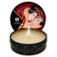  Shunga Mini Scented Massage Candle - Sparkling Strawberry Wine is made w/ 100% natural oils to nourish skin & has a strawberry + champagne scent that's perfect for celebrating special occasions.