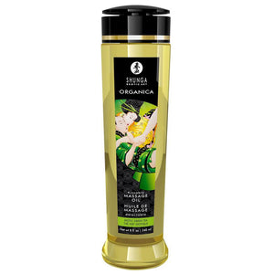  Shunga Organica Kissable Massage Oil - Exotic Green Tea is made w/ 100% natural cold-pressed oils to nourish skin & has a kissable green tea flavour you can lick off your partner...