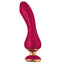 Shunga Sanya Textured Silicone G-Spot Vibrator has a doorknob-like handle to give you great grip & control while the flexible shaft & bulbous head send 10 vibration modes to your G-spot.
