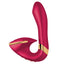  Shunga Soyo Silicone G-Spot & Clitoris Vibrator reimagines the rabbit vibrator with a J-shaped design that stimulates the G-spot & clitoris simultaneously w/ 10 vibration patterns in 5 intensities.
